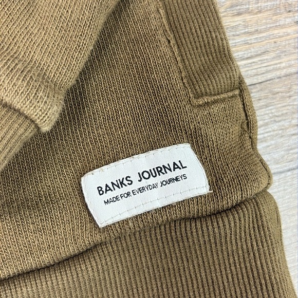 Banks Journal Men’s ZION Cardigan -Olive Size Small - Picture 5 of 10